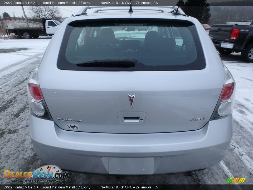 2009 Pontiac Vibe 2.4 Liquid Platinum Metallic / Ebony Photo #10