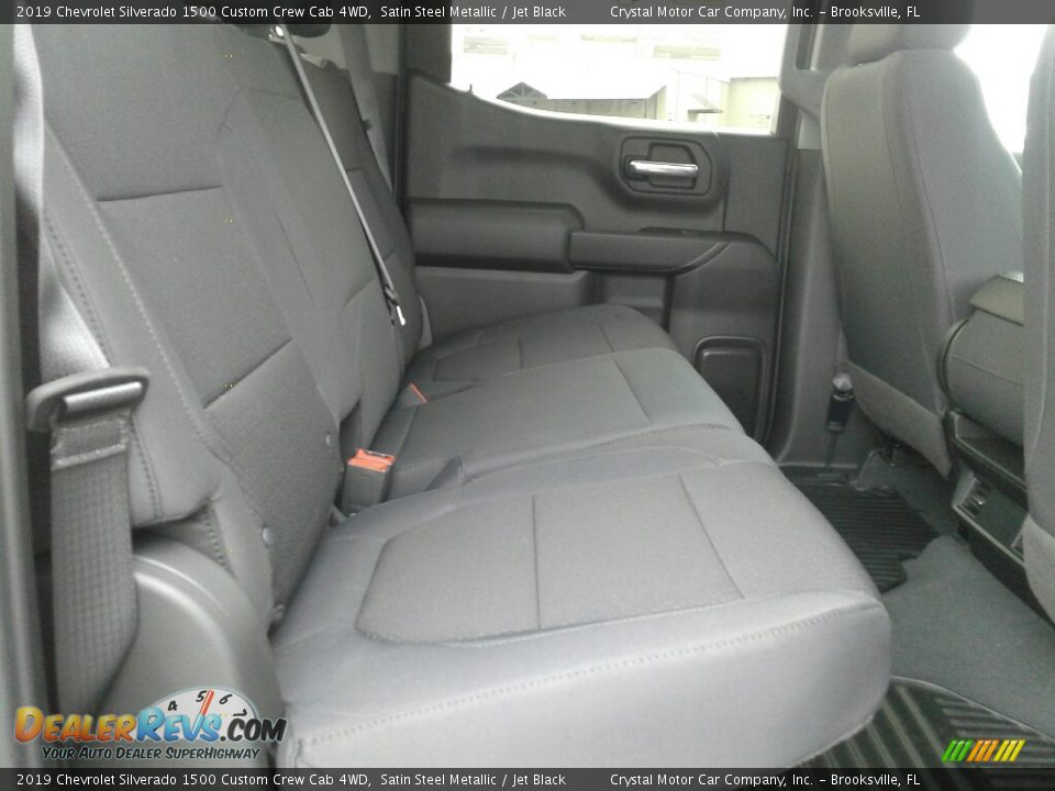 2019 Chevrolet Silverado 1500 Custom Crew Cab 4WD Satin Steel Metallic / Jet Black Photo #11