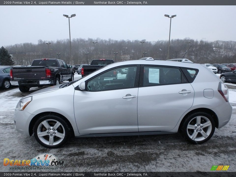 2009 Pontiac Vibe 2.4 Liquid Platinum Metallic / Ebony Photo #13