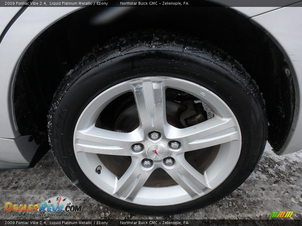 2009 Pontiac Vibe 2.4 Liquid Platinum Metallic / Ebony Photo #14