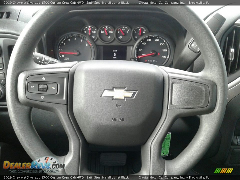 2019 Chevrolet Silverado 1500 Custom Crew Cab 4WD Steering Wheel Photo #14