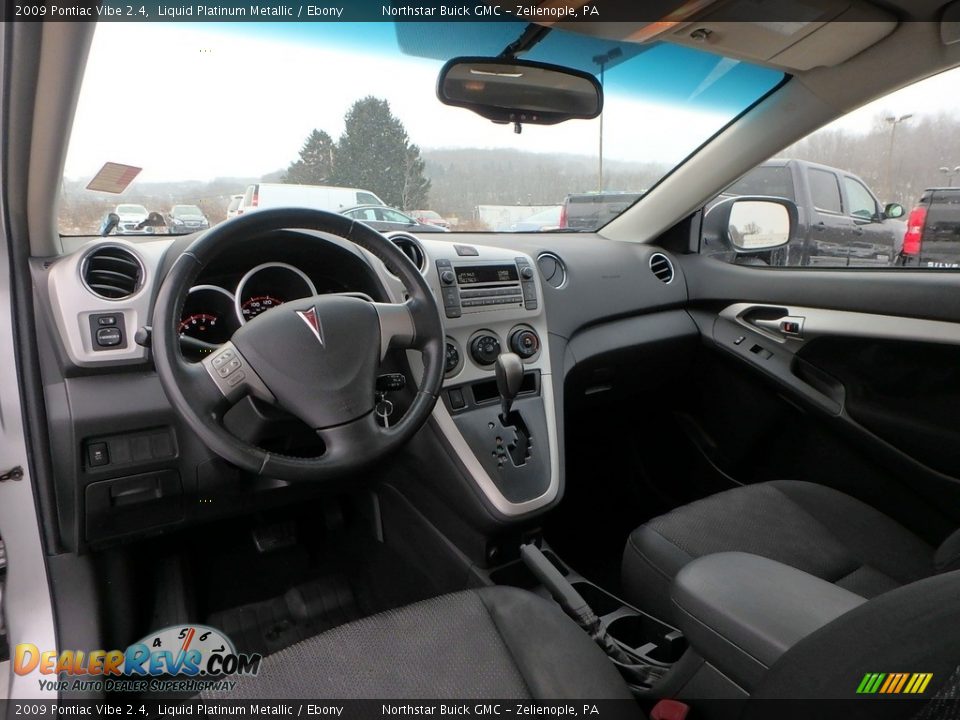 2009 Pontiac Vibe 2.4 Liquid Platinum Metallic / Ebony Photo #17