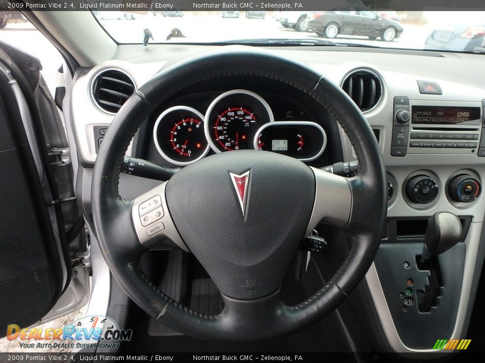 2009 Pontiac Vibe 2.4 Liquid Platinum Metallic / Ebony Photo #22