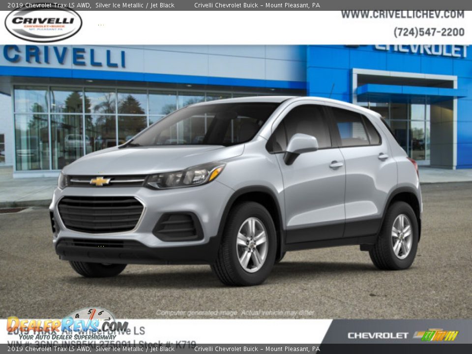 2019 Chevrolet Trax LS AWD Silver Ice Metallic / Jet Black Photo #1