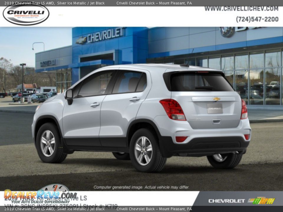 2019 Chevrolet Trax LS AWD Silver Ice Metallic / Jet Black Photo #3