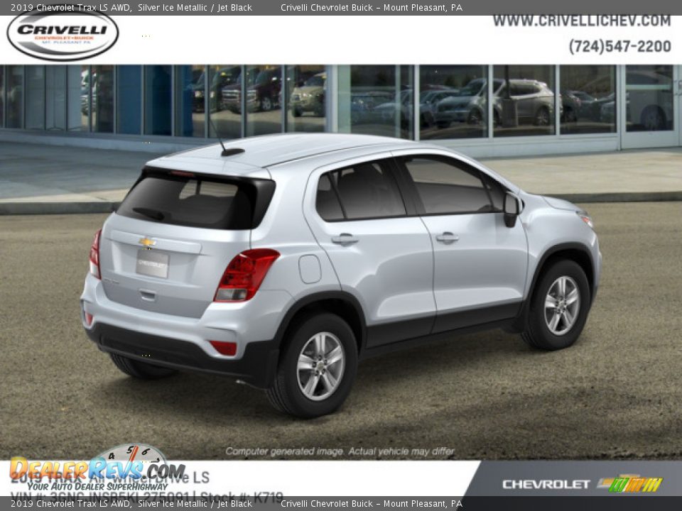 2019 Chevrolet Trax LS AWD Silver Ice Metallic / Jet Black Photo #4