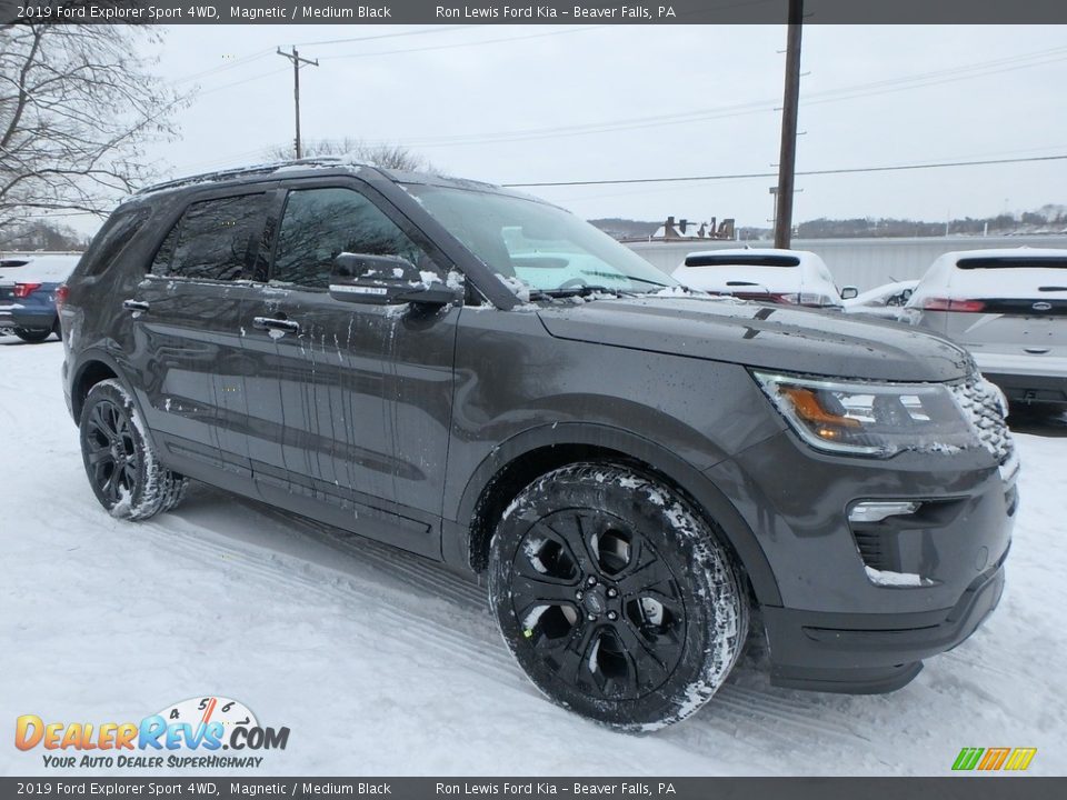 2019 Ford Explorer Sport 4WD Magnetic / Medium Black Photo #9