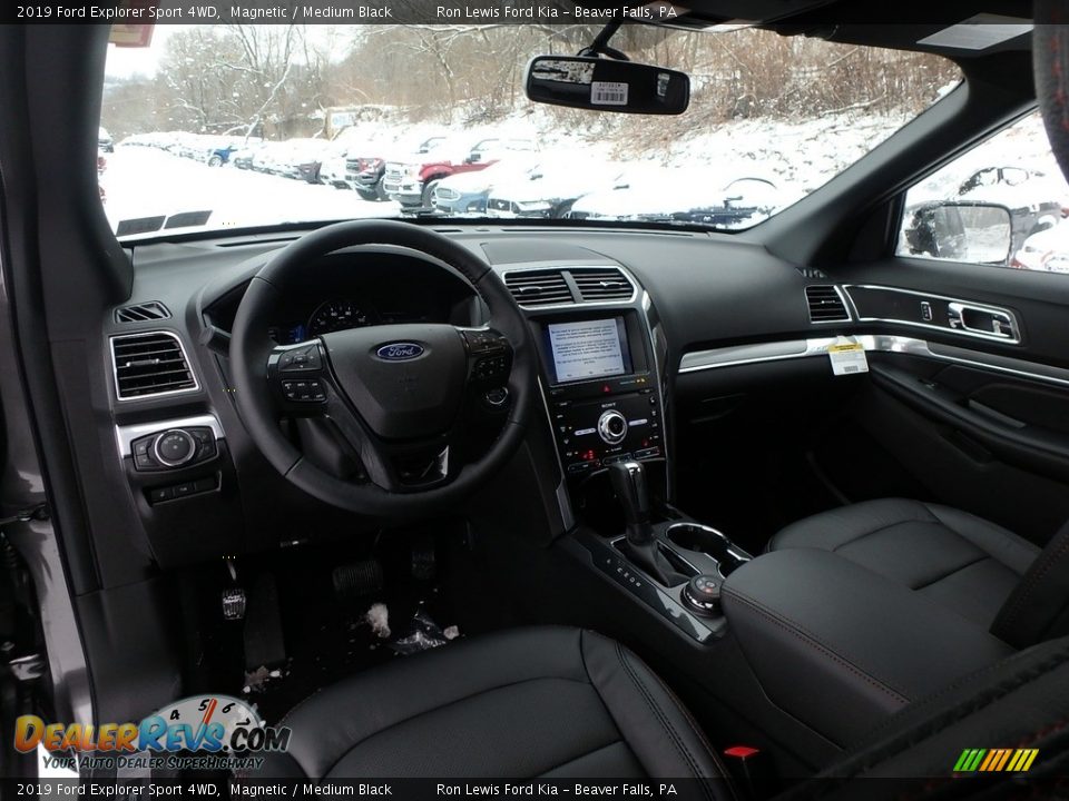 2019 Ford Explorer Sport 4WD Magnetic / Medium Black Photo #13