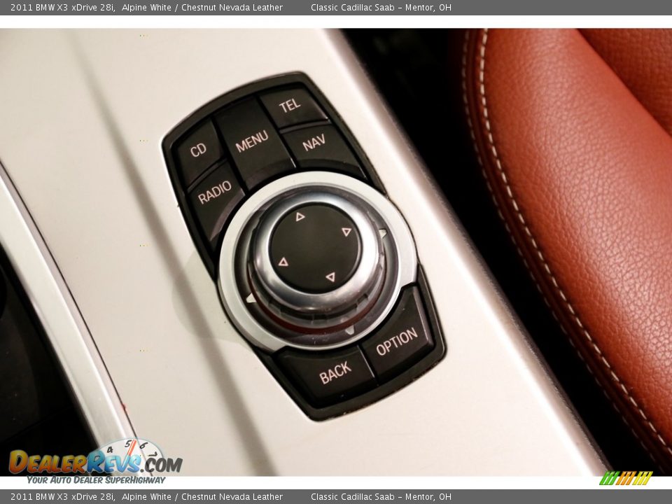 2011 BMW X3 xDrive 28i Alpine White / Chestnut Nevada Leather Photo #16