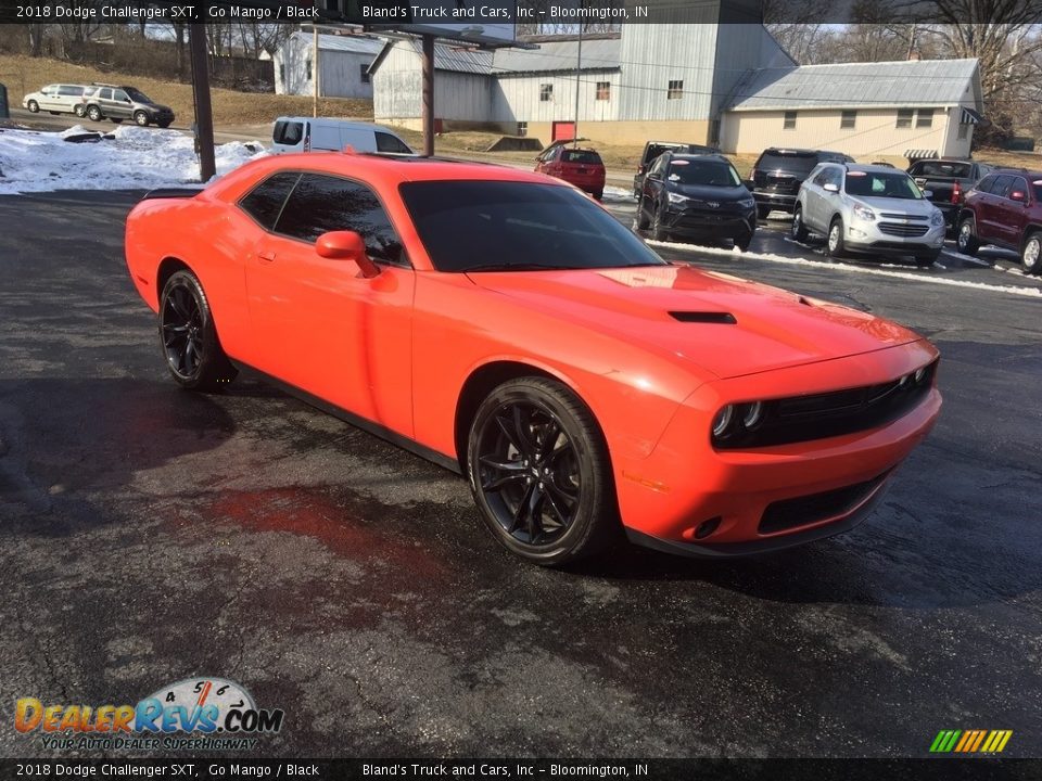 2018 Dodge Challenger SXT Go Mango / Black Photo #1