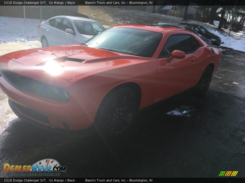 2018 Dodge Challenger SXT Go Mango / Black Photo #3