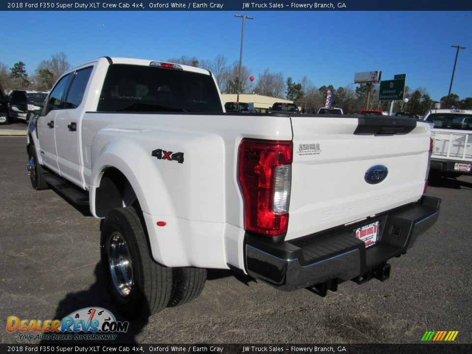 2018 Ford F350 Super Duty XLT Crew Cab 4x4 Oxford White / Earth Gray Photo #3