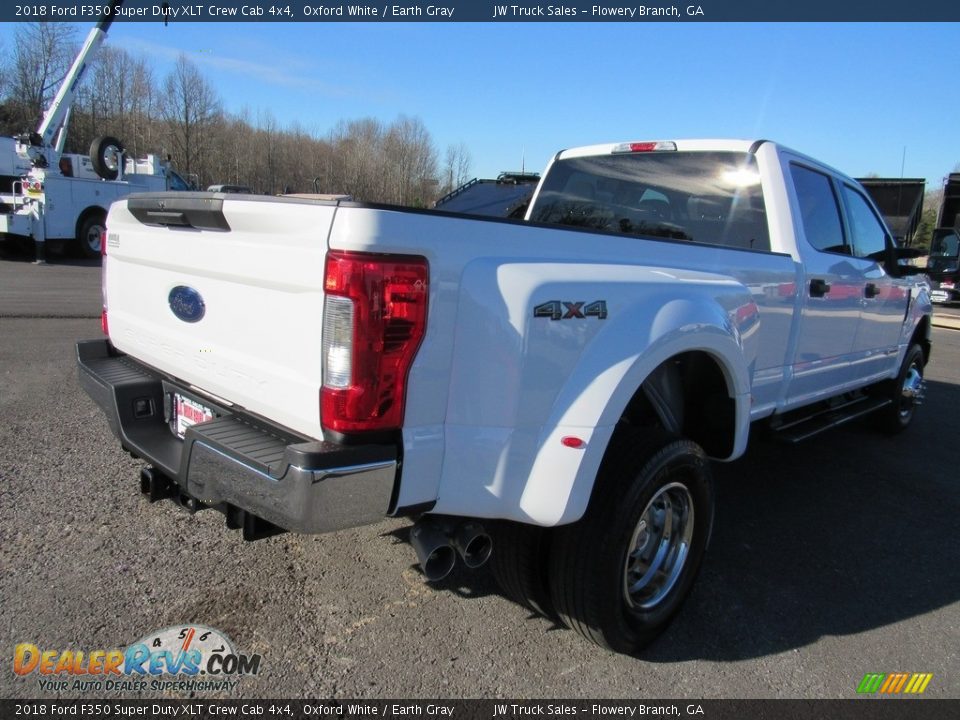 2018 Ford F350 Super Duty XLT Crew Cab 4x4 Oxford White / Earth Gray Photo #5