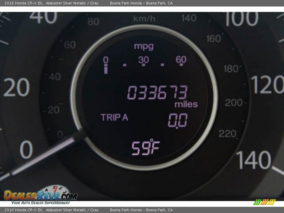 2016 Honda CR-V EX Alabaster Silver Metallic / Gray Photo #6