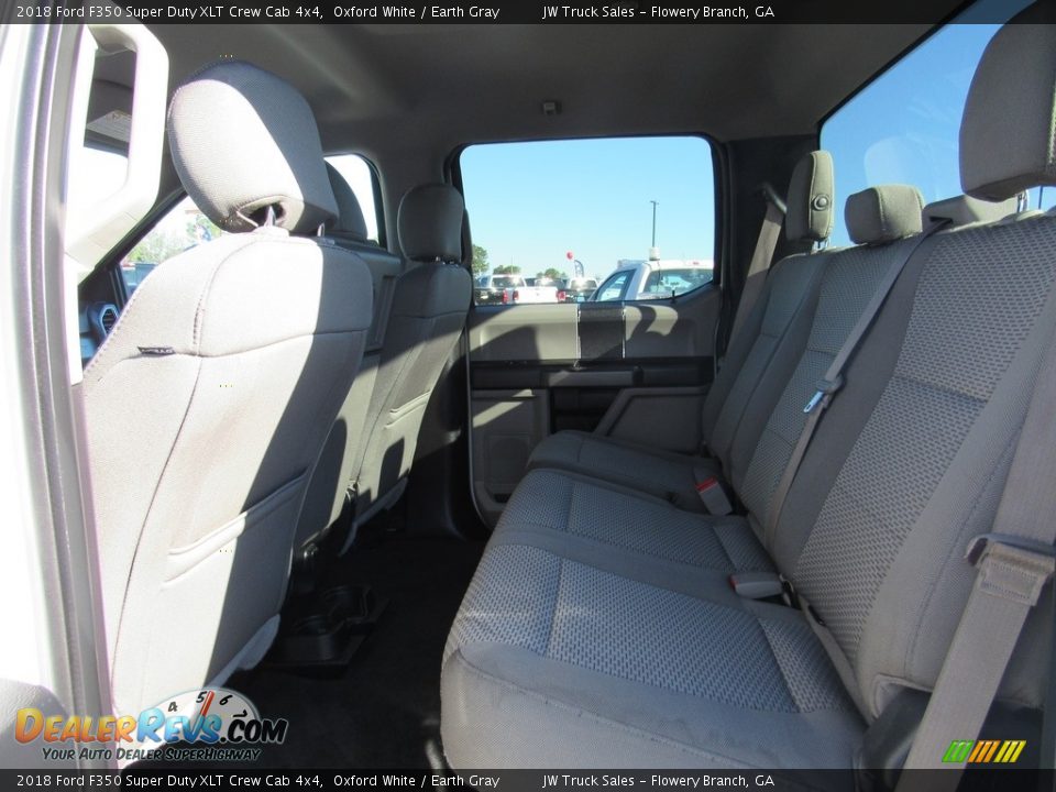 2018 Ford F350 Super Duty XLT Crew Cab 4x4 Oxford White / Earth Gray Photo #27