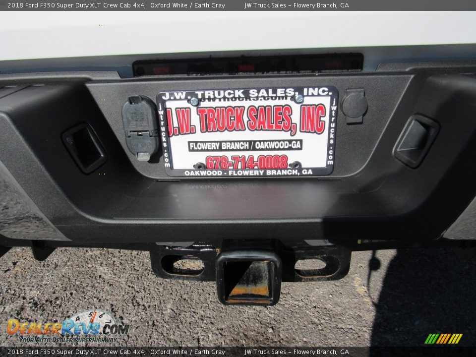 2018 Ford F350 Super Duty XLT Crew Cab 4x4 Oxford White / Earth Gray Photo #33