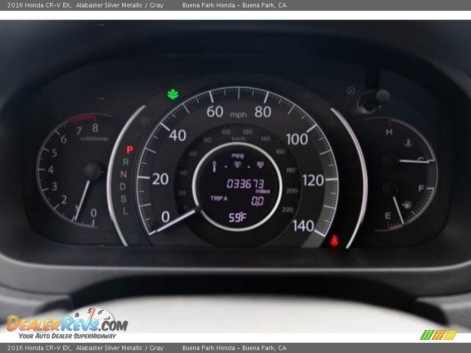 2016 Honda CR-V EX Alabaster Silver Metallic / Gray Photo #26