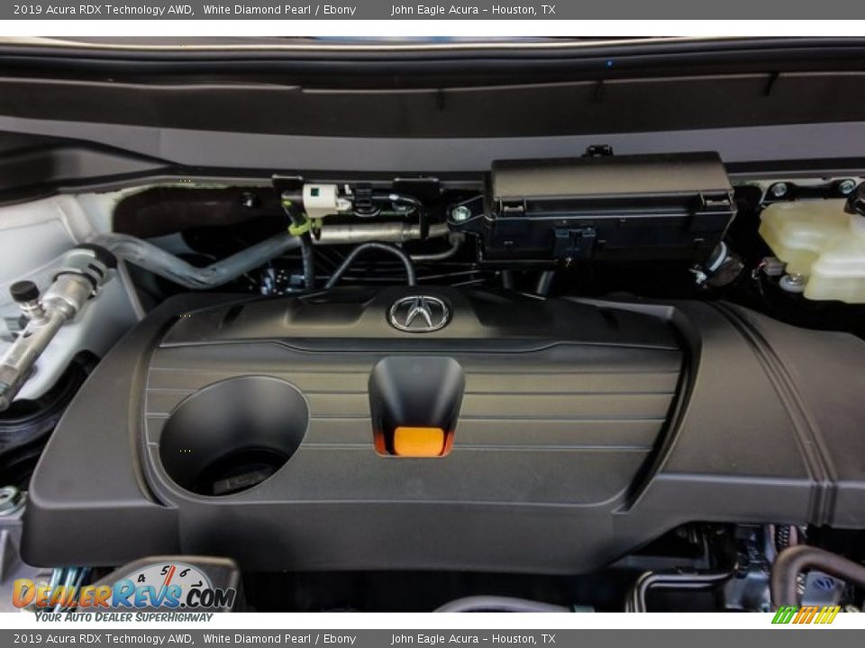 2019 Acura RDX Technology AWD White Diamond Pearl / Ebony Photo #25