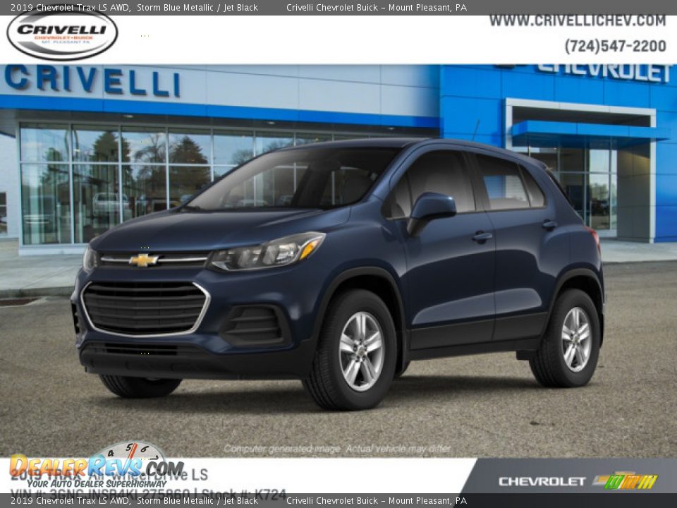 2019 Chevrolet Trax LS AWD Storm Blue Metallic / Jet Black Photo #1