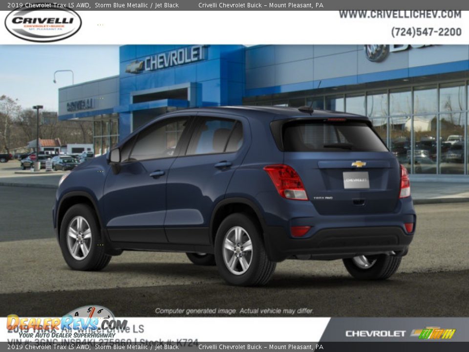 2019 Chevrolet Trax LS AWD Storm Blue Metallic / Jet Black Photo #3