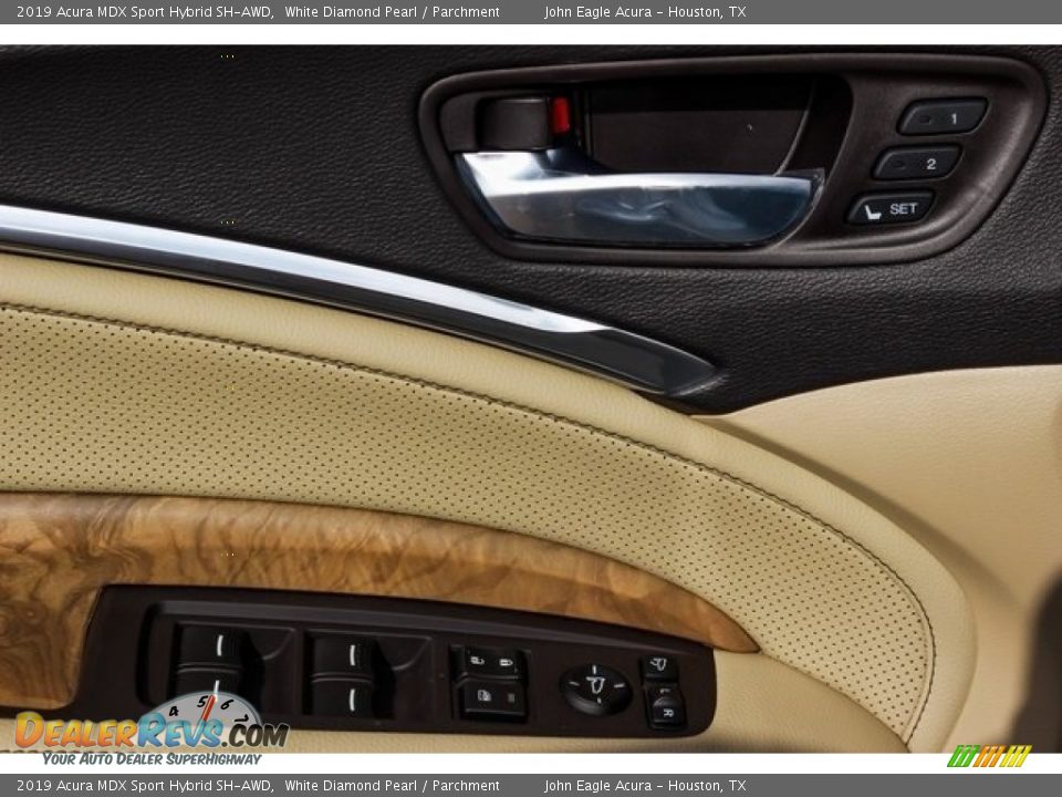 2019 Acura MDX Sport Hybrid SH-AWD White Diamond Pearl / Parchment Photo #12