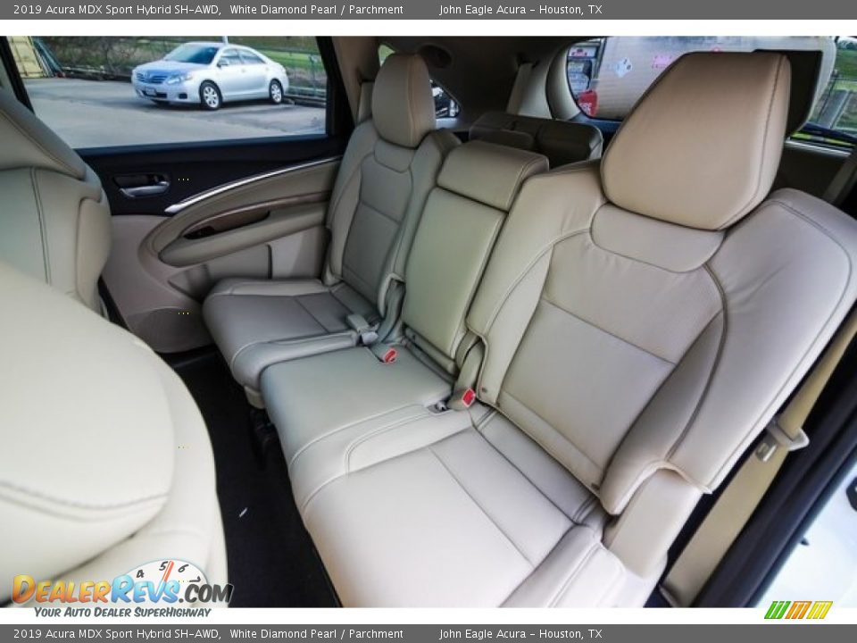 2019 Acura MDX Sport Hybrid SH-AWD White Diamond Pearl / Parchment Photo #18