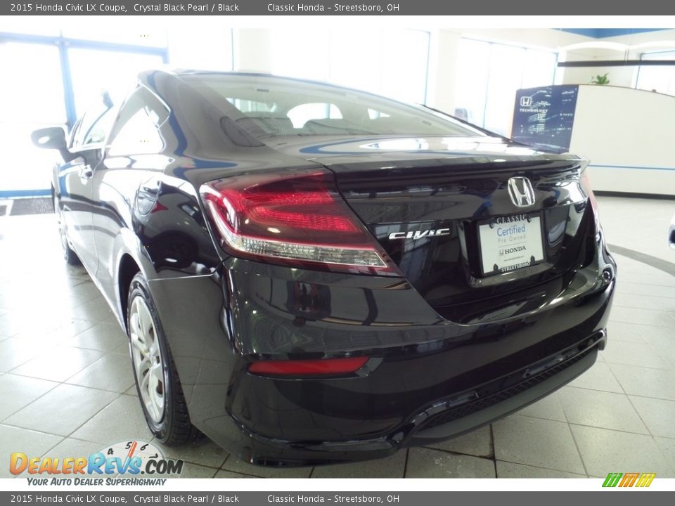 2015 Honda Civic LX Coupe Crystal Black Pearl / Black Photo #9