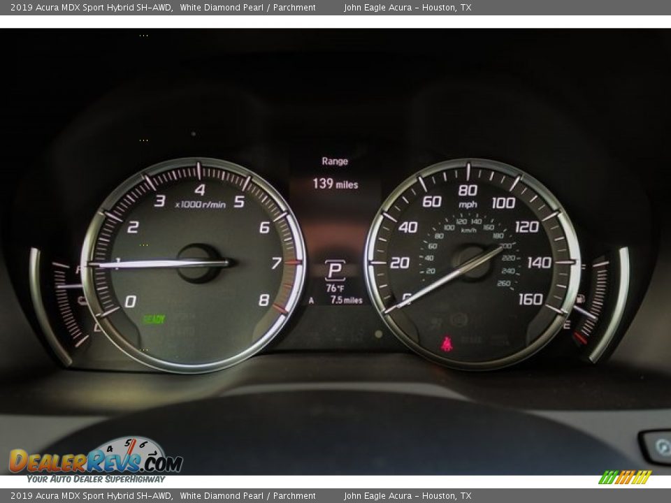 2019 Acura MDX Sport Hybrid SH-AWD White Diamond Pearl / Parchment Photo #34