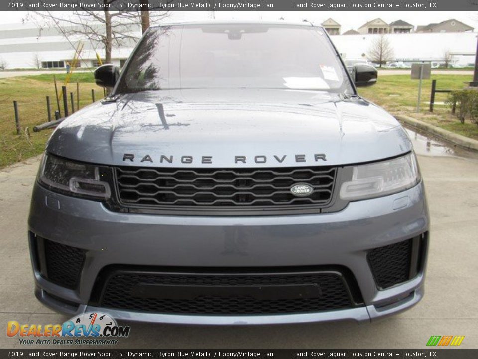 2019 Land Rover Range Rover Sport HSE Dynamic Byron Blue Metallic / Ebony/Vintage Tan Photo #9