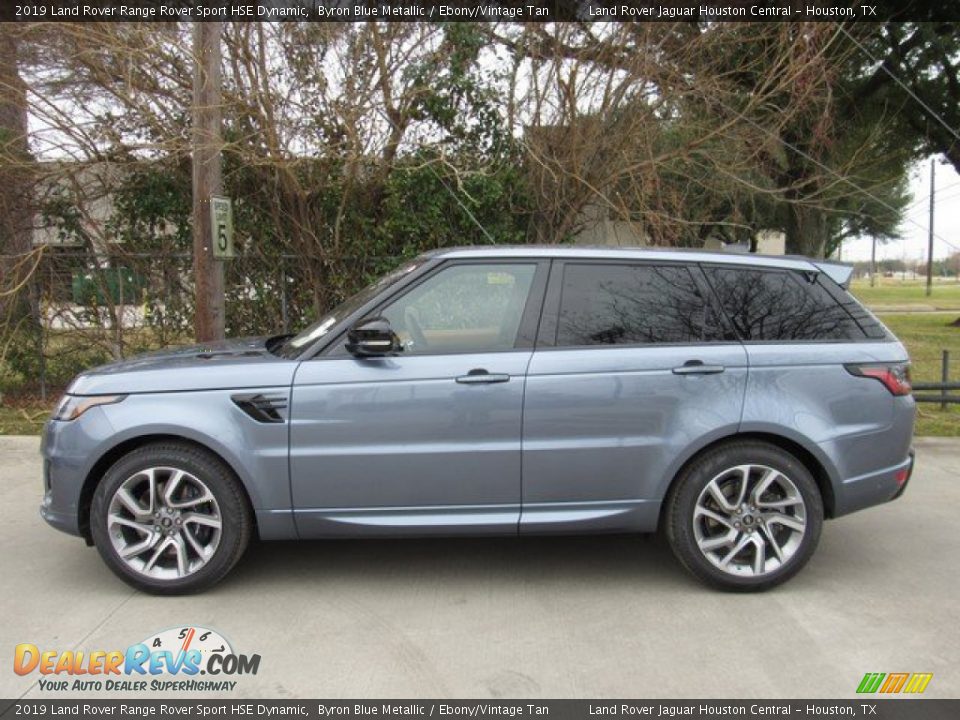 2019 Land Rover Range Rover Sport HSE Dynamic Byron Blue Metallic / Ebony/Vintage Tan Photo #11