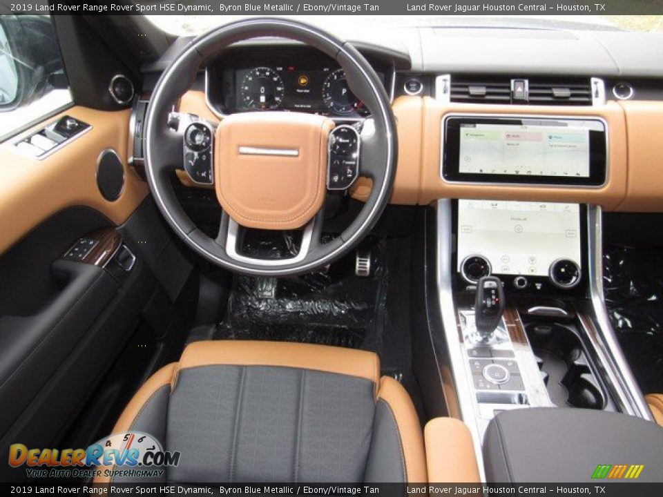 2019 Land Rover Range Rover Sport HSE Dynamic Byron Blue Metallic / Ebony/Vintage Tan Photo #14