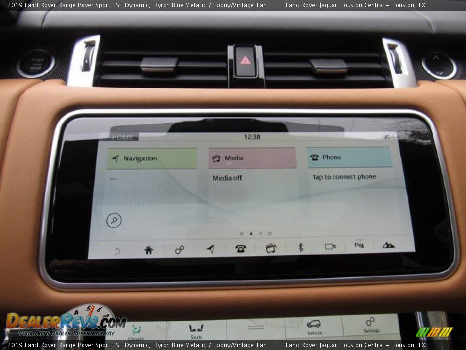 2019 Land Rover Range Rover Sport HSE Dynamic Byron Blue Metallic / Ebony/Vintage Tan Photo #30