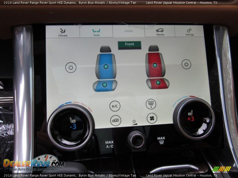 2019 Land Rover Range Rover Sport HSE Dynamic Byron Blue Metallic / Ebony/Vintage Tan Photo #34