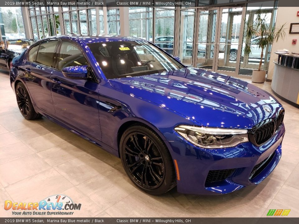 2019 BMW M5 Sedan Marina Bay Blue metallic / Black Photo #1