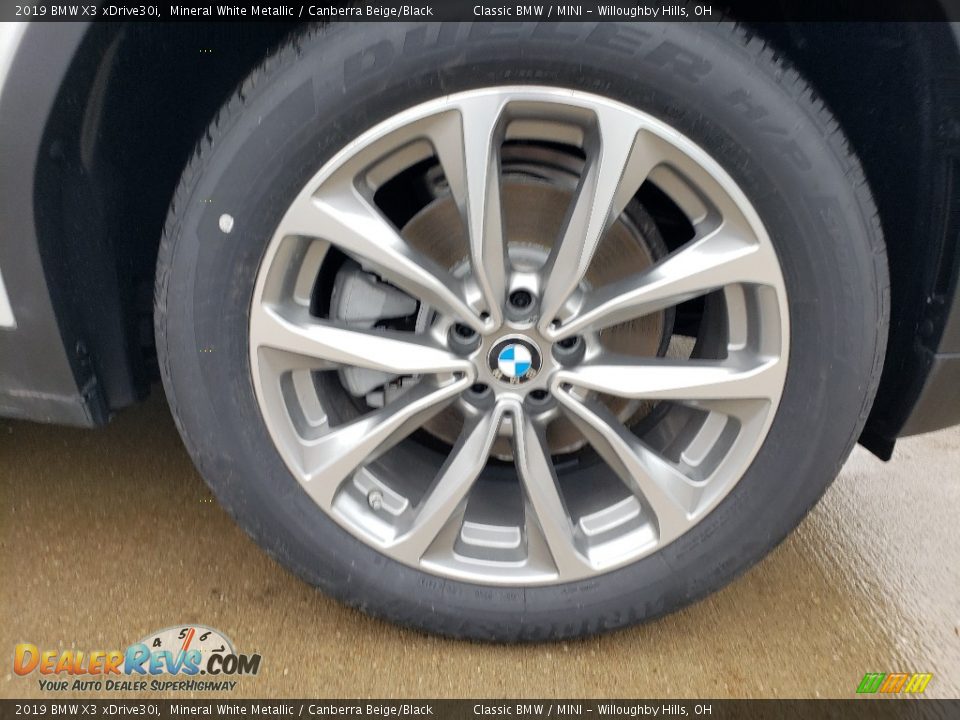 2019 BMW X3 xDrive30i Mineral White Metallic / Canberra Beige/Black Photo #3