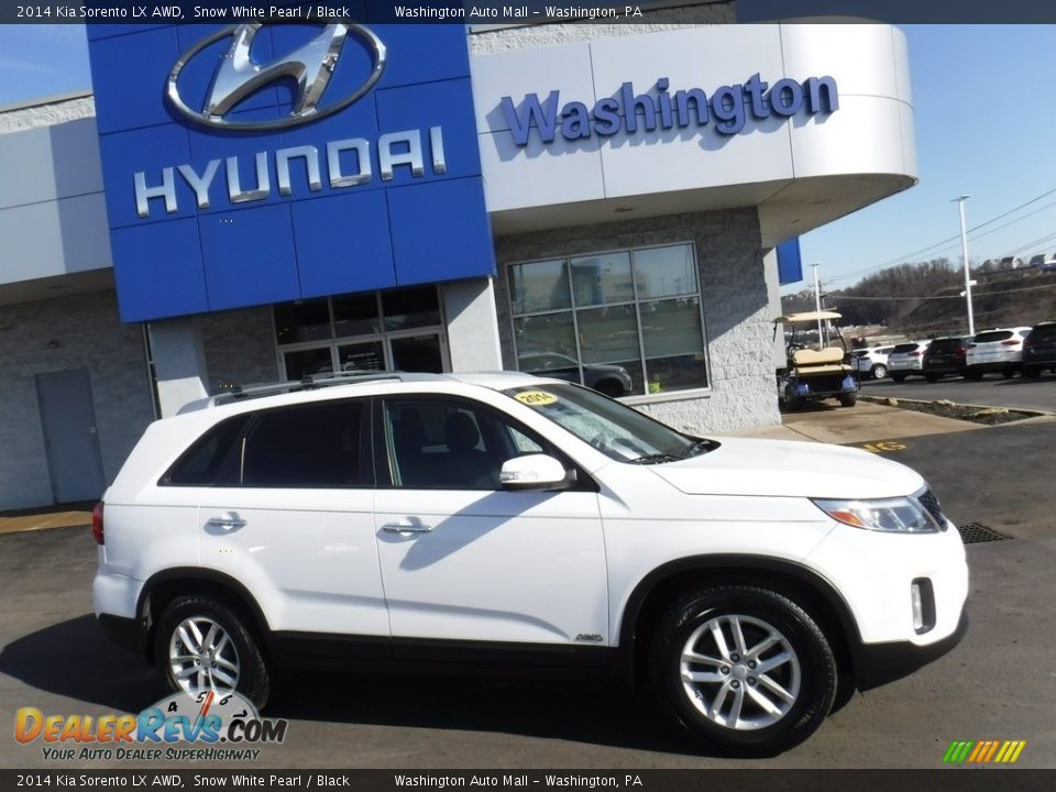 2014 Kia Sorento LX AWD Snow White Pearl / Black Photo #2