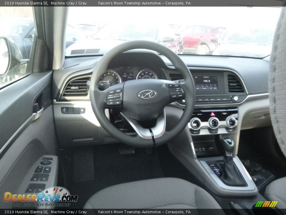 2019 Hyundai Elantra SE Machine Gray / Gray Photo #9