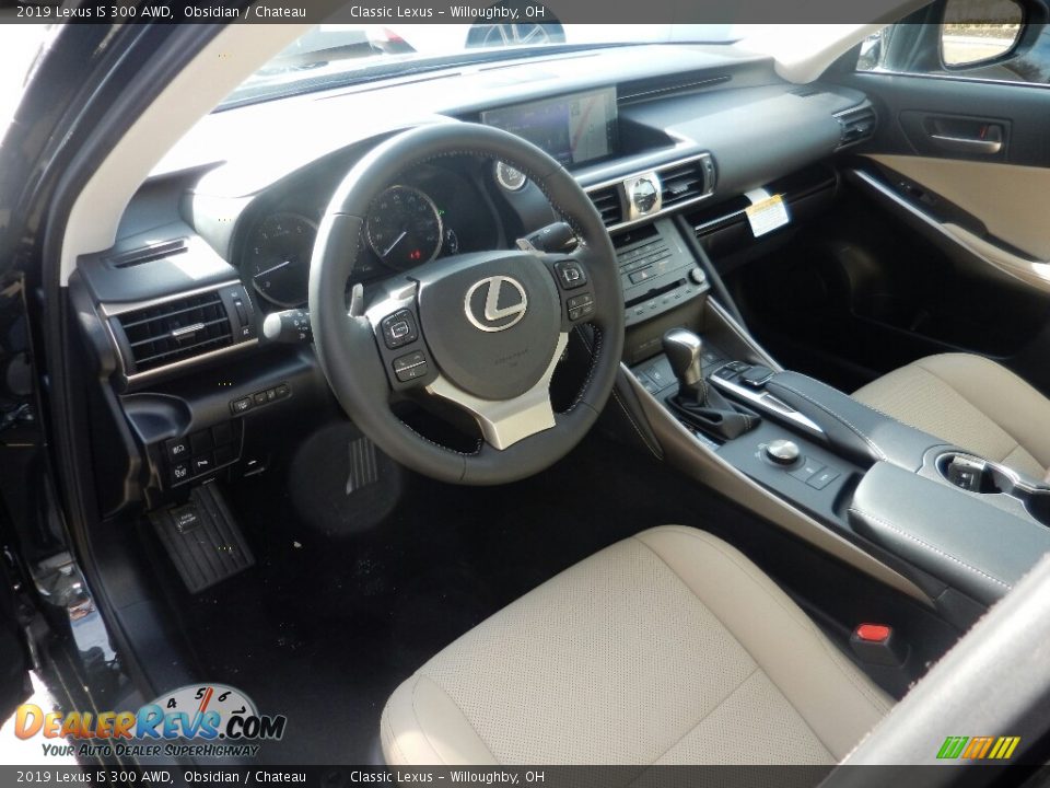 2019 Lexus IS 300 AWD Obsidian / Chateau Photo #2