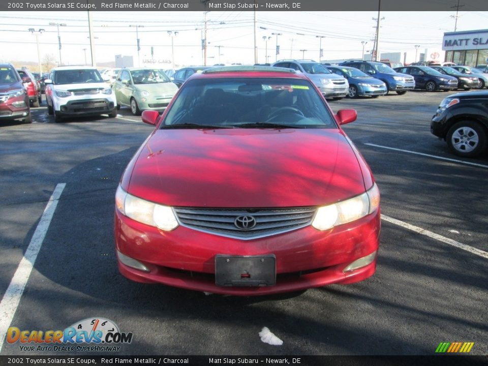 2002 Toyota Solara SE Coupe Red Flame Metallic / Charcoal Photo #3