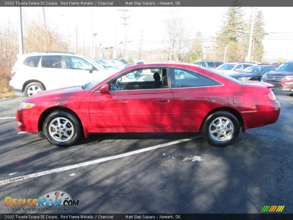 2002 Toyota Solara SE Coupe Red Flame Metallic / Charcoal Photo #9