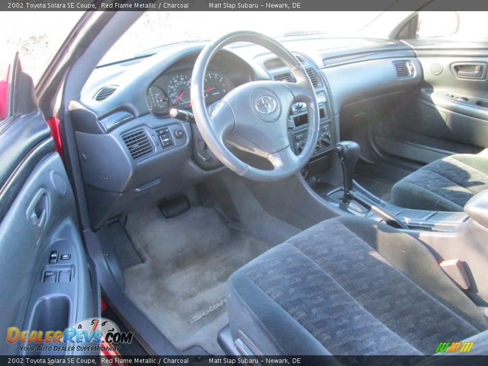 2002 Toyota Solara SE Coupe Red Flame Metallic / Charcoal Photo #10