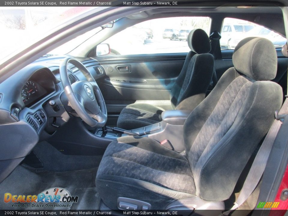 2002 Toyota Solara SE Coupe Red Flame Metallic / Charcoal Photo #11
