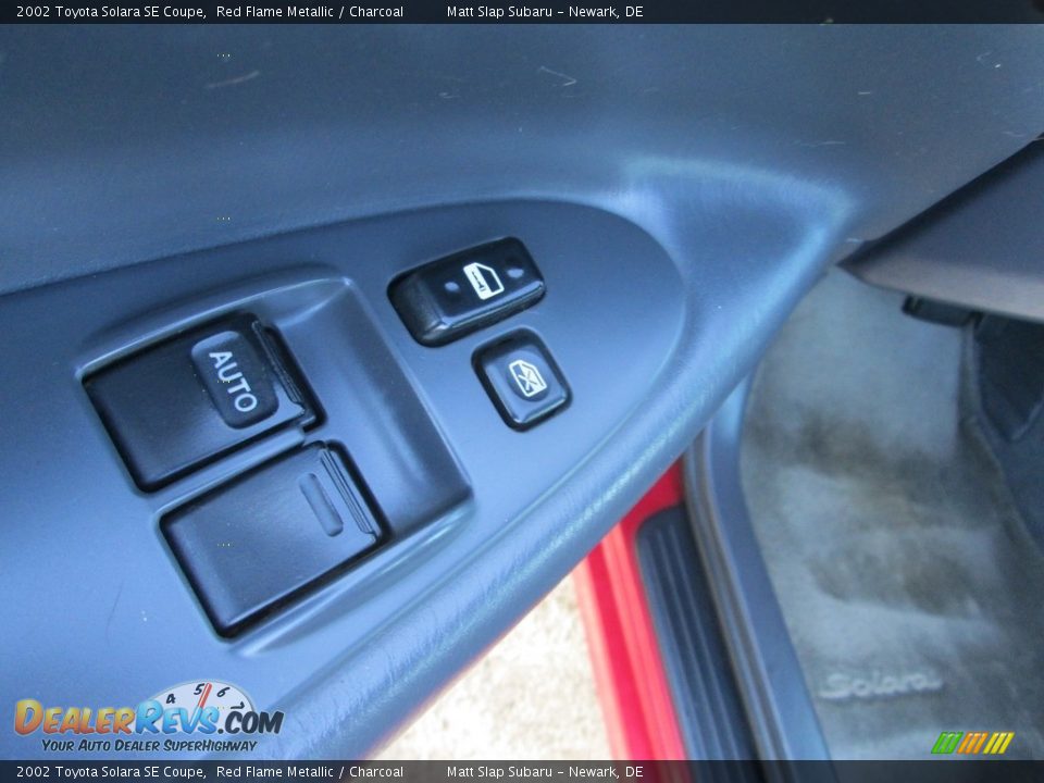 2002 Toyota Solara SE Coupe Red Flame Metallic / Charcoal Photo #13