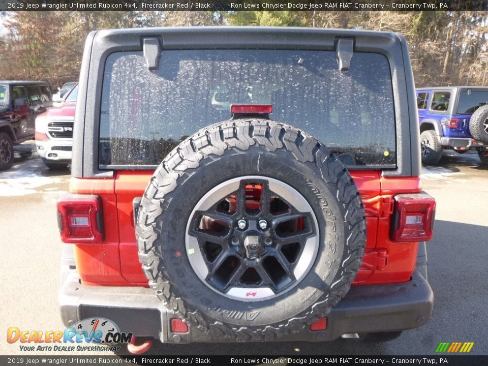 2019 Jeep Wrangler Unlimited Rubicon 4x4 Firecracker Red / Black Photo #4