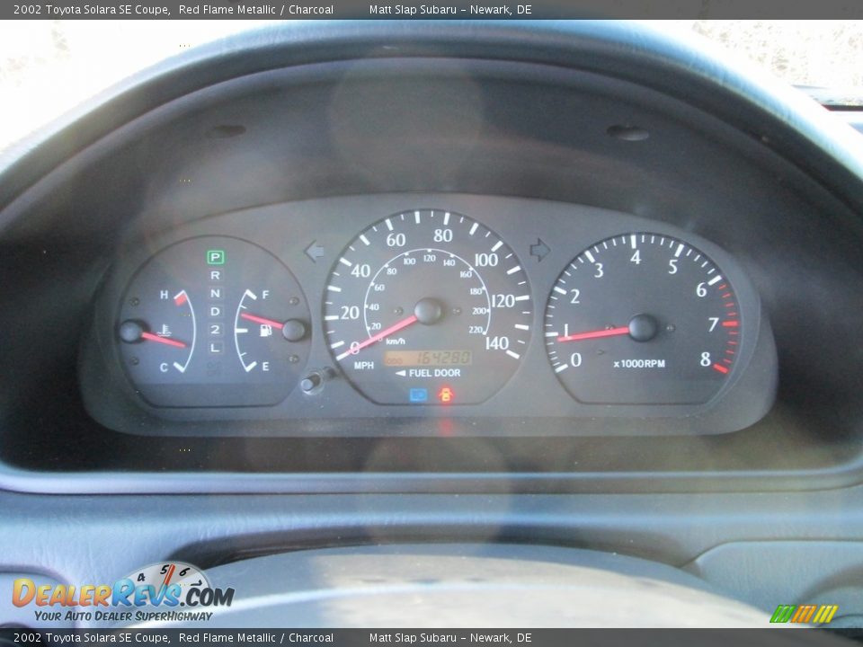 2002 Toyota Solara SE Coupe Red Flame Metallic / Charcoal Photo #21