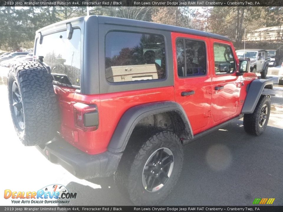 2019 Jeep Wrangler Unlimited Rubicon 4x4 Firecracker Red / Black Photo #5
