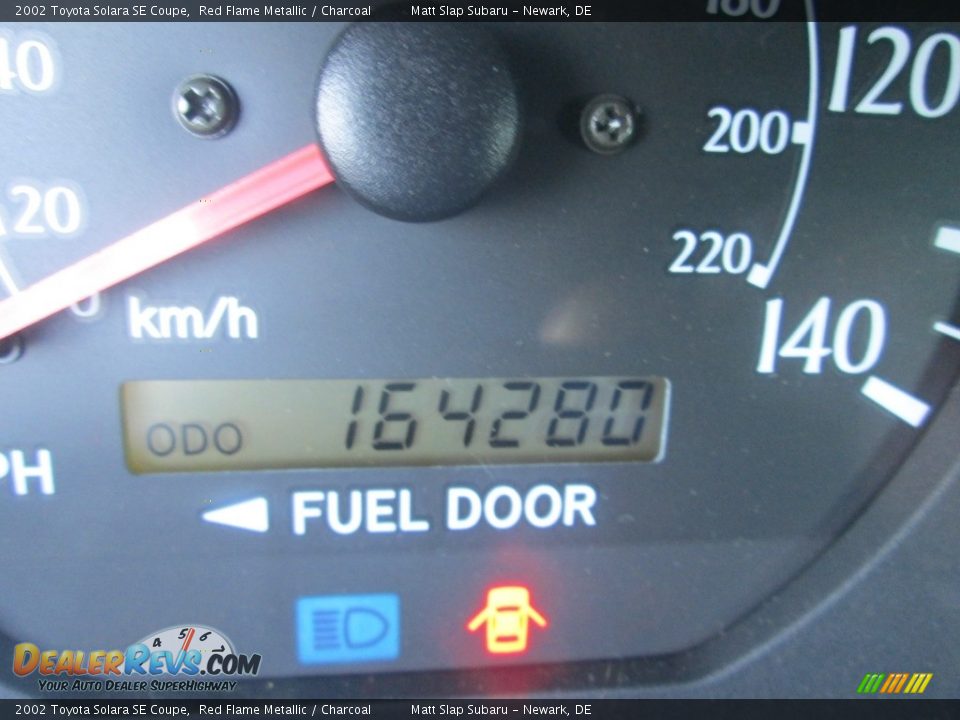 2002 Toyota Solara SE Coupe Red Flame Metallic / Charcoal Photo #22