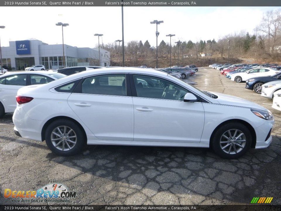 2019 Hyundai Sonata SE Quartz White Pearl / Black Photo #1