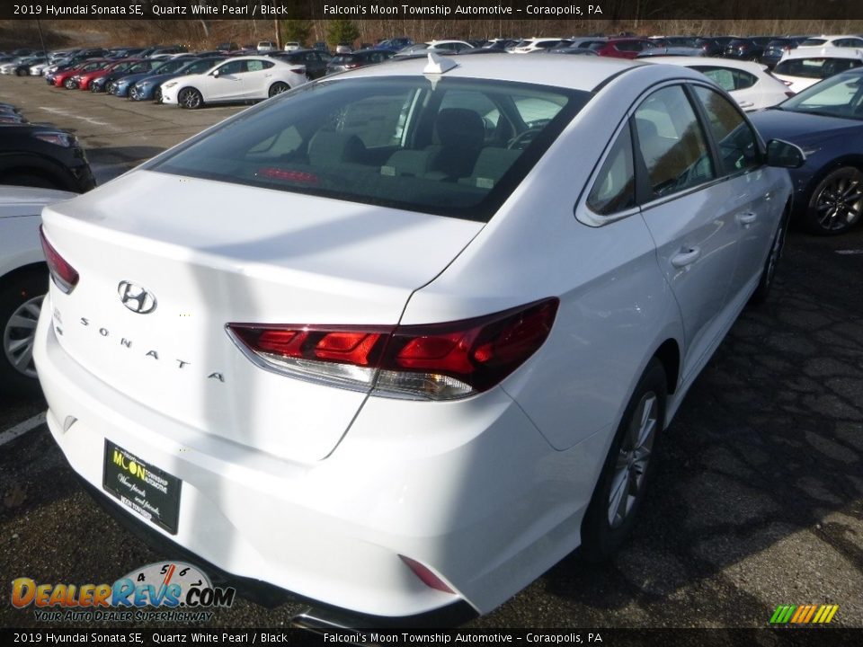 2019 Hyundai Sonata SE Quartz White Pearl / Black Photo #2