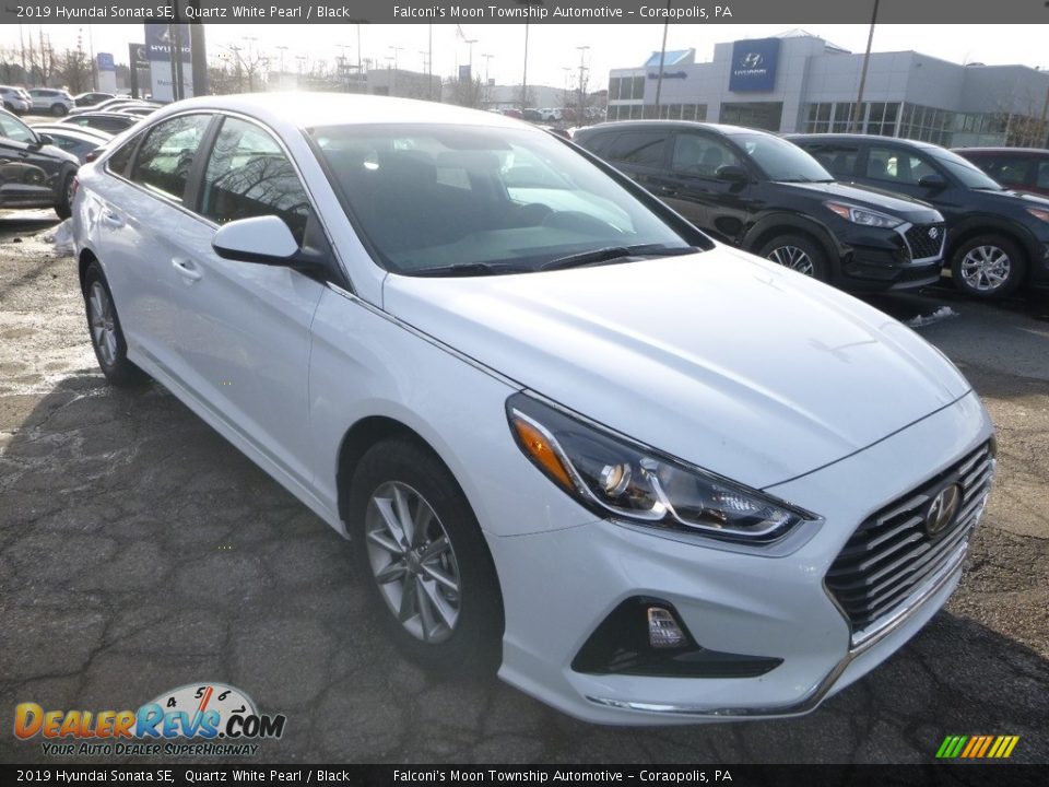 2019 Hyundai Sonata SE Quartz White Pearl / Black Photo #3